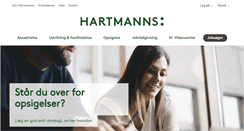 Desktop Screenshot of hartmanns.dk