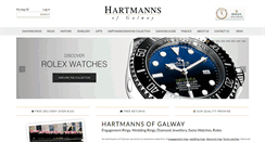 Desktop Screenshot of hartmanns.ie